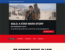 Tablet Screenshot of cineworld-recklinghausen.de